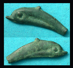 Thrace, Olbia, Cast Dolphin Money, c. 550-500 BC, Iconic!
